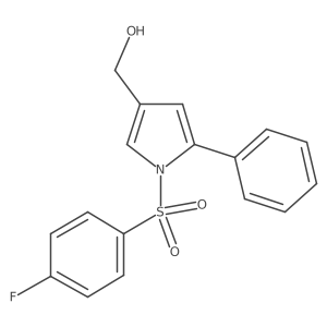 (1-((4-Fluorophenyl)sulfonyl)-5-phenyl-1H-pyrrol-3-yl)methanol Structure