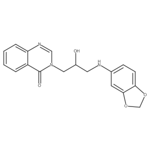 3-(3-(Benzo[d][1,3]dioxol-5-ylamino)-2-hydroxypropyl)quinazolin-4(3H)-one结构式