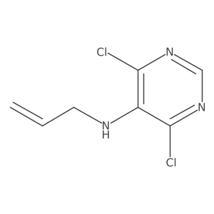 N-Allyl-4,6-dichloropyrimidin-5-amine结构式