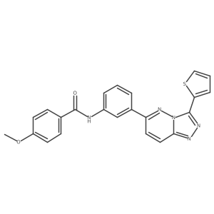 4-methoxy-N-(3-(3-(thiophen-2-yl)-[1,2,4]triazolo[4,3-b]pyridazin-6-yl)phenyl)benzamide Structure