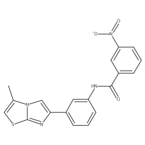 N-(3-(3-methylimidazo[2,1-b]thiazol-6-yl)phenyl)-3-nitrobenzamide Structure