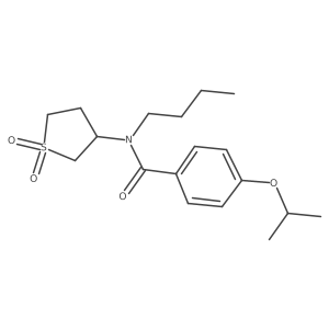 N-butyl-N-(1,1-dioxidotetrahydrothiophen-3-yl)-4-isopropoxybenzamide Structure