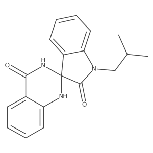 1-(2-methylpropyl)-1'H-spiro[indole-3,2'-quinazoline]-2,4'(1H,3'H)-dione Structure