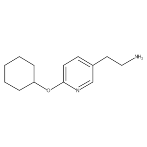 2-[6-(Cyclohexyloxy)pyridin-3-yl]ethan-1-amine Structure