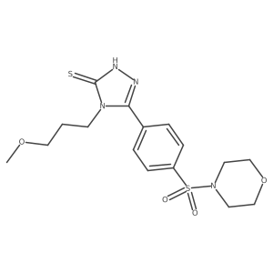 4-(3-Methoxypropyl)-5-(4-(morpholinosulfonyl)phenyl)-4H-1,2,4-triazole-3-thiol Structure