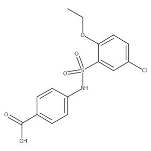 4-{[(5-Chloro-2-ethoxyphenyl)sulfonyl]amino}benzoic acid Structure