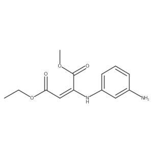 4-Ethyl 1-methyl 2-[(3-aminophenyl)amino]-2-butenedioate Structure