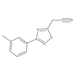 2-(3-(m-Tolyl)-1,2,4-oxadiazol-5-yl)acetonitrile Structure