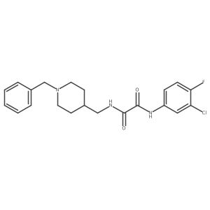 N1-((1-benzylpiperidin-4-yl)methyl)-N2-(3-chloro-4-fluorophenyl)oxalamide Structure