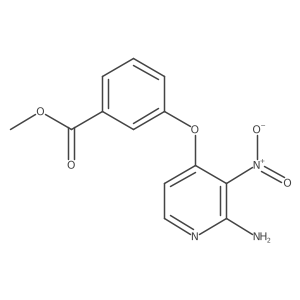 Methyl 3-(2-amino-3-nitropyridin-4-yloxy)benzoate Structure