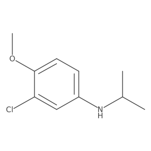 3-chloro-4-methoxy-N-(propan-2-yl)aniline Structure