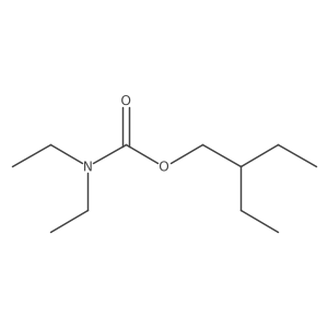 Carbamic acid, diethyl-, 2-ethylbutyl ester Structure
