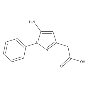 2-(5-amino-1-phenyl-1H-pyrazol-3-yl)acetic acid Structure
