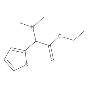 Ethyl 2-(dimethylamino)-2-(thiophen-2-yl)acetate结构式