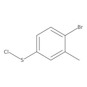 4-Bromo-3-methylbenzenesulfenyl chloride Structure