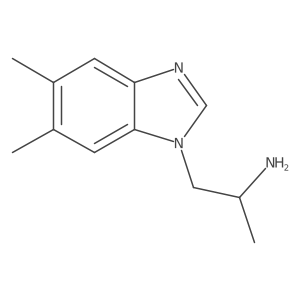 1-(5,6-Dimethyl-1H-1,3-benzodiazol-1-YL)propan-2-amine结构式