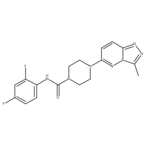 N-(2,4-difluorophenyl)-4-{3-methyl-[1,2,4]triazolo[4,3-b]pyridazin-6-yl}piperazine-1-carboxamide结构式