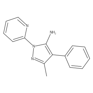 3-Methyl-4-phenyl-1-(pyridin-2-yl)-1h-pyrazol-5-amine Structure