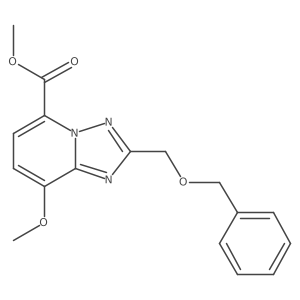 8-Methoxy-2-[(phenylmethoxy)methyl]-[1,2,4]triazolo[1,5-a]pyridine-5-carboxylic acid methyl ester结构式