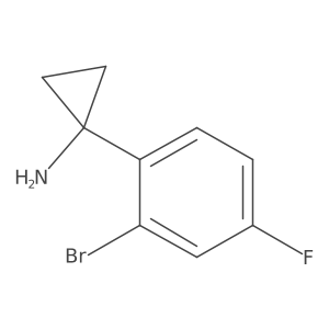 1-(2-Bromo-4-fluorophenyl)cyclopropanamine Structure