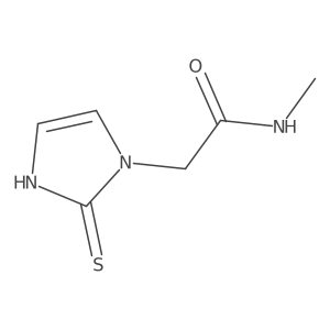 2,3-Dihydro-N-methyl-2-thioxo-1H-imidazole-1-acetamide Structure