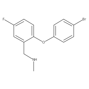 {[2-(4-Bromophenoxy)-5-fluorophenyl]methyl}(methyl)amine结构式