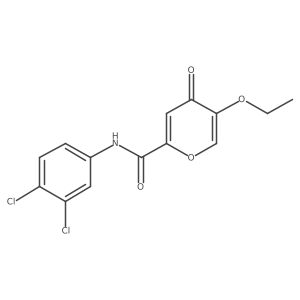 CCOc1coc(C(=O)Nc2ccc(Cl)c(Cl)c2)cc1=O结构式