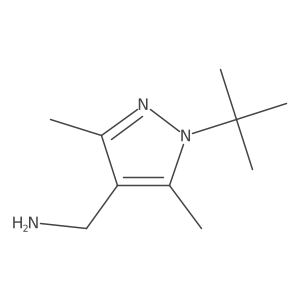 (1-tert-butyl-3,5-dimethyl-1H-pyrazol-4-yl)methanamine Structure