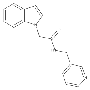 2-(1H-indol-1-yl)-N-(pyridin-3-ylmethyl)acetamide Structure