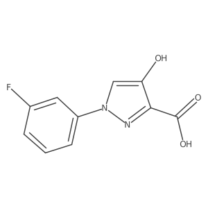 1-(3-fluorophenyl)-4-hydroxy-1H-pyrazole-3-carboxylic acid Structure