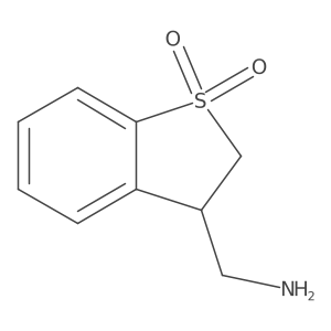 3-(Aminomethyl)-2,3-dihydro-1lambda6-benzothiophene-1,1-dione结构式