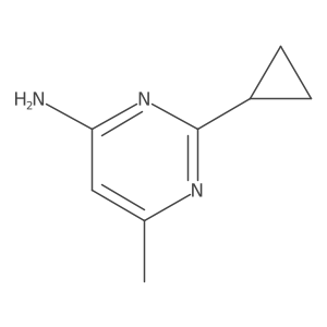 2-Cyclopropyl-6-methylpyrimidin-4-amine Structure