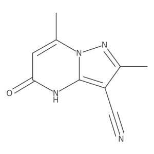 2,7-Dimethyl-5-oxo-4,5-dihydropyrazolo[1,5-a]pyrimidine-3-carbonitrile Structure