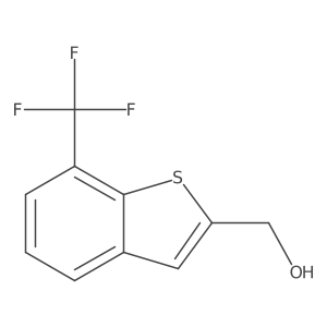 (7-Trifluoromethyl-benzo[b]thiophen-2-yl)-methanol结构式