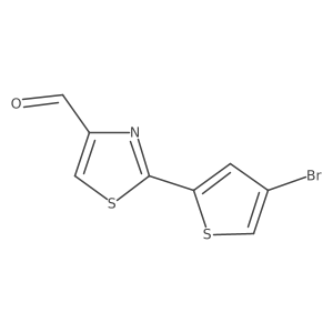 2-(4-Bromothiophen-2-yl)thiazole-4-carbaldehyde Structure