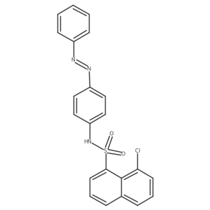 1-Naphthalenesulfonamide, 8-chloro-N-[4-(2-phenyldiazenyl)phenyl]- Structure