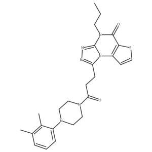 1-(3-(4-(2,3-dimethylphenyl)piperazin-1-yl)-3-oxopropyl)-4-propylthieno[2,3-e][1,2,4]triazolo[4,3-a]pyrimidin-5(4H)-one Structure