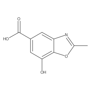 7-Hydroxy-2-methyl-1,3-benzoxazole-5-carboxylic acid结构式