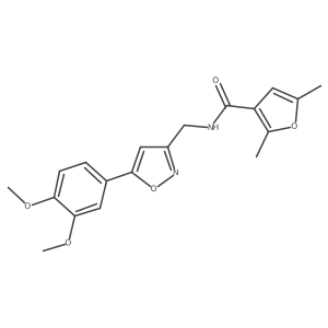N-((5-(3,4-dimethoxyphenyl)isoxazol-3-yl)methyl)-2,5-dimethylfuran-3-carboxamide Structure