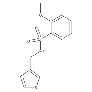 2-methoxy-N-(thiophen-3-ylmethyl)benzenesulfonamide Structure