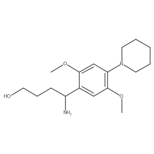 (I R)-I-Amino-2,5-dimethoxy-4-(1-piperidinyl)benzenebutanol Structure
