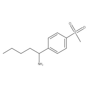 (R)-1-(4-(Methylsulfonyl)phenyl)pentan-1-aminehcl结构式