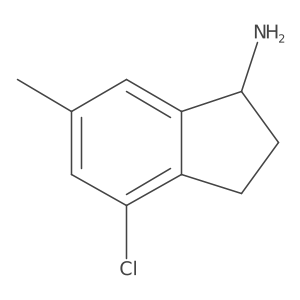 (S)-4-Chloro-6-methyl-2,3-dihydro-1H-inden-1-amine Structure