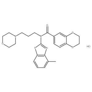 N-(4-methylbenzo[d]thiazol-2-yl)-N-(3-morpholinopropyl)-2,3-dihydrobenzo[b][1,4]dioxine-6-carboxamide hydrochloride Structure