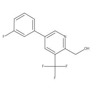 5-(3-Fluorophenyl)-3-(trifluoromethyl)-2-pyridinemethanol结构式