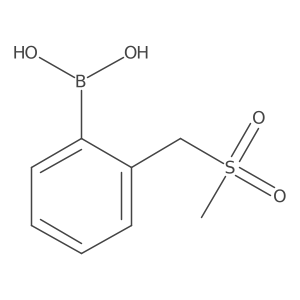 (2-((Methylsulfonyl)methyl)phenyl)boronic acid结构式