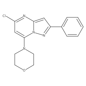 5-Chloro-7-morpholin-4-yl-2-phenyl-pyrazolo[1,5-a]pyrimidine Structure