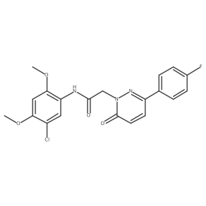 N-(5-chloro-2,4-dimethoxyphenyl)-2-(3-(4-fluorophenyl)-6-oxopyridazin-1(6H)-yl)acetamide Structure