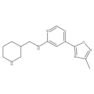 4-(3-Methyl-1,2,4-oxadiazol-5-yl)-N-(3-piperidinylmethyl)-2-pyridinamine Structure