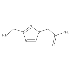 2-[3-(aminomethyl)-1H-1,2,4-triazol-1-yl]acetamide结构式